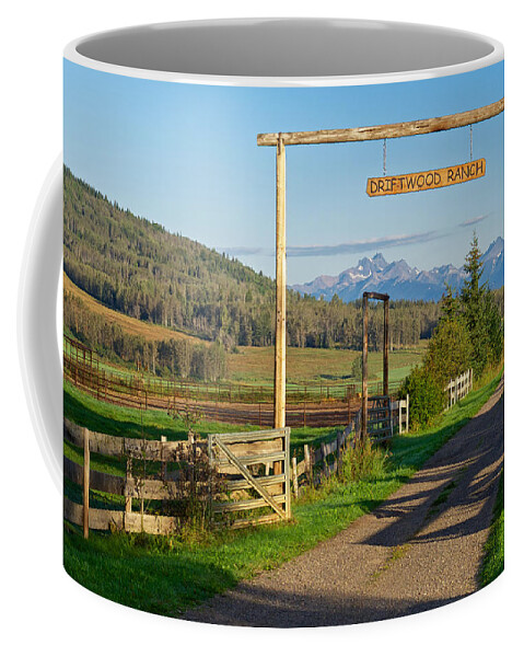 Landscapes Coffee Mug featuring the photograph Driftwood Ranch by Mary Lee Dereske