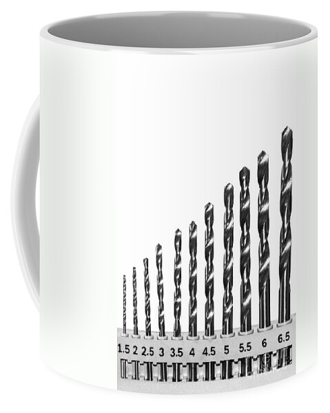 Macro Coffee Mug featuring the photograph Drill Bits by Matt Malloy