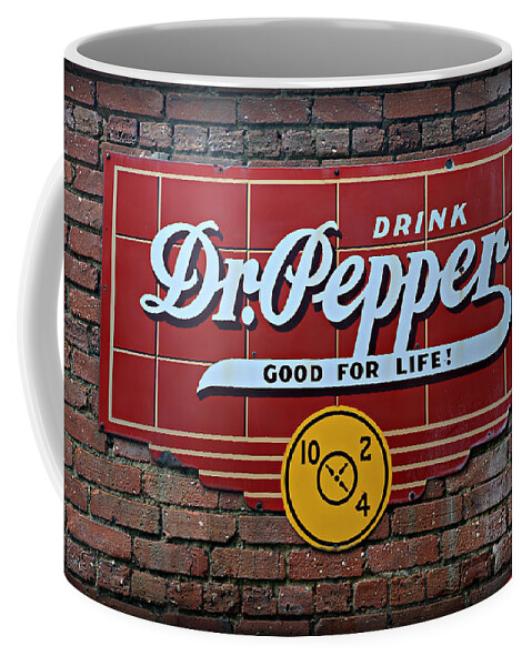 Dr. Pepper Coffee Mug featuring the photograph Drink Dr. Pepper - Good for Life by Stephen Stookey