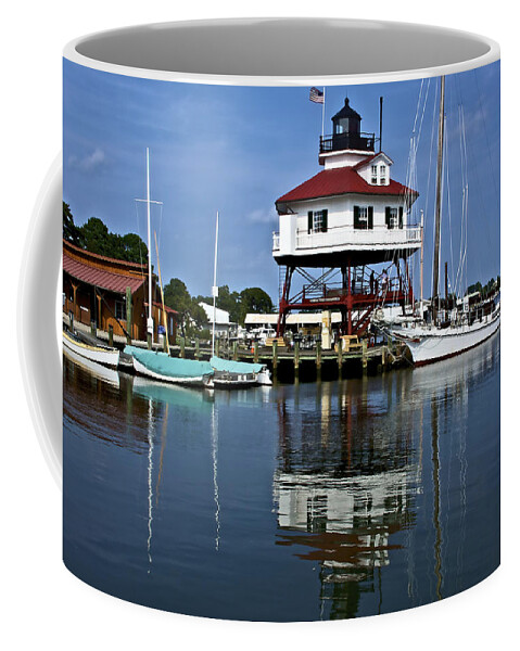 Birds Coffee Mug featuring the photograph Drum Point Light House by Kathi Isserman