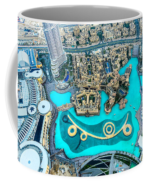 Dubai Coffee Mug featuring the photograph Dubai downtown - UAE by Luciano Mortula