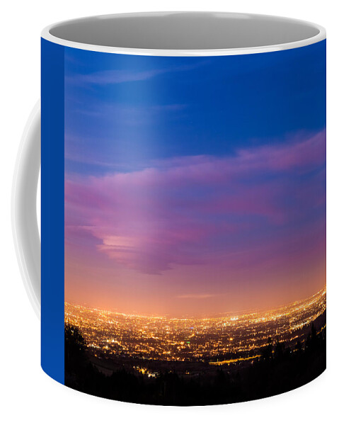 City Coffee Mug featuring the photograph Dublin City at dusk during Blue Hour by Semmick Photo