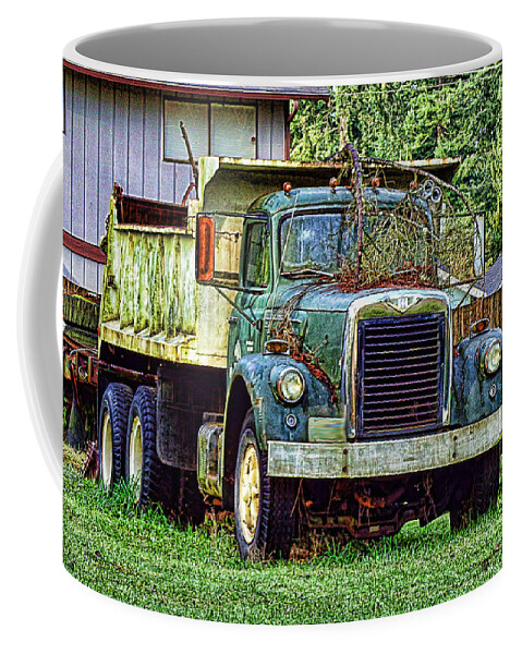International Coffee Mug featuring the photograph Dump truck by Ron Roberts