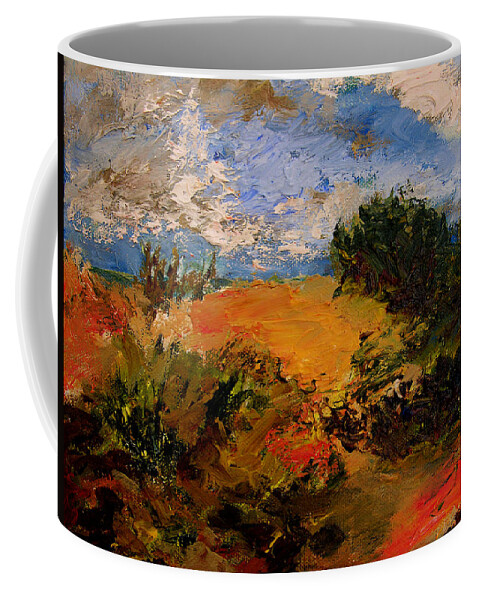 Beach Paintings Coffee Mug featuring the painting Dunes at Sanibel 11-2006 by Julianne Felton