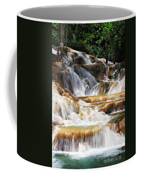 Dunn Falls Coffee Mug featuring the photograph Dunn Falls _ by Hannes Cmarits