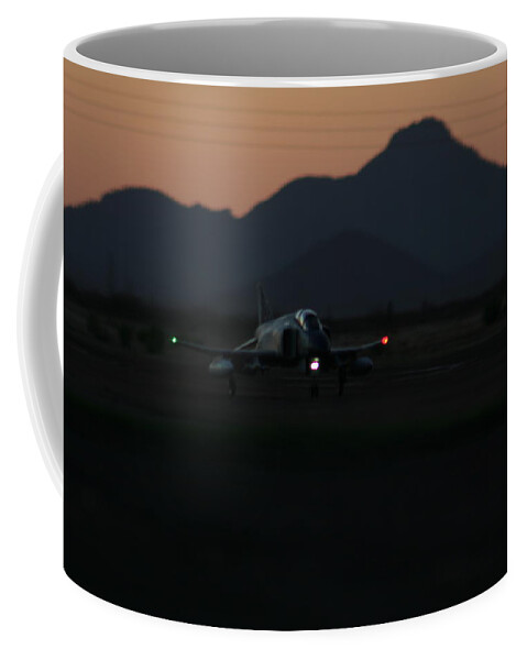 F-4 Coffee Mug featuring the photograph Dusk Return by David S Reynolds