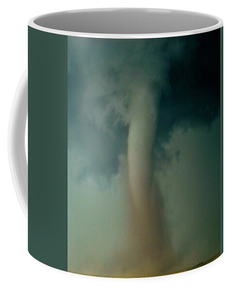 Tornado Coffee Mug featuring the photograph Dust Eating Tornado by Ed Sweeney