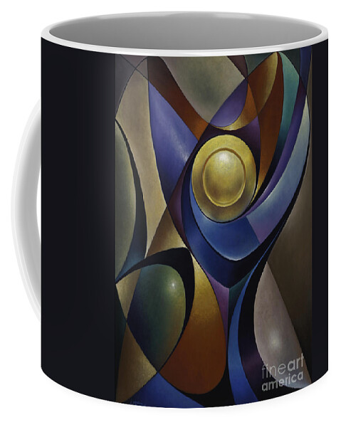 Stained-glass Coffee Mug featuring the painting Dynamic Chalice by Ricardo Chavez-Mendez