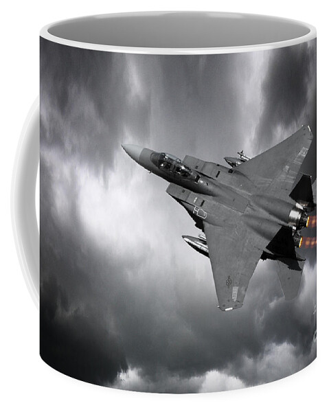 F-15 Eagle Coffee Mug featuring the digital art Eagle Power by Airpower Art