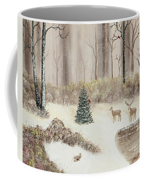 Snow Coffee Mug featuring the painting Early Morning Snow by Tim Townsend