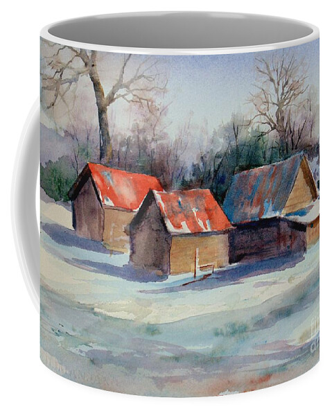 Bright Coffee Mug featuring the painting Early Morning by Virginia Potter