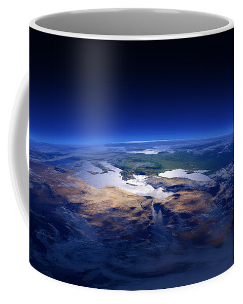 Earth Coffee Mug featuring the photograph Earth - Mediterranean Countries by Johan Swanepoel