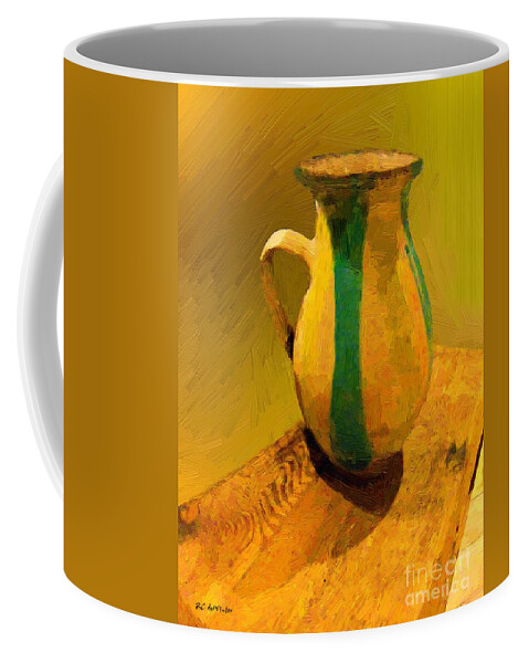 Pot Coffee Mug featuring the painting Earthtones by RC DeWinter