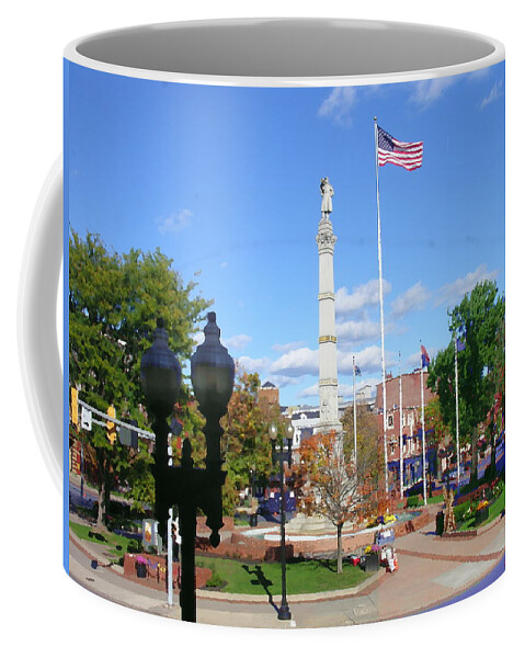Easton Pa Coffee Mug featuring the photograph Easton PA - Civil War Monument by Jacqueline M Lewis