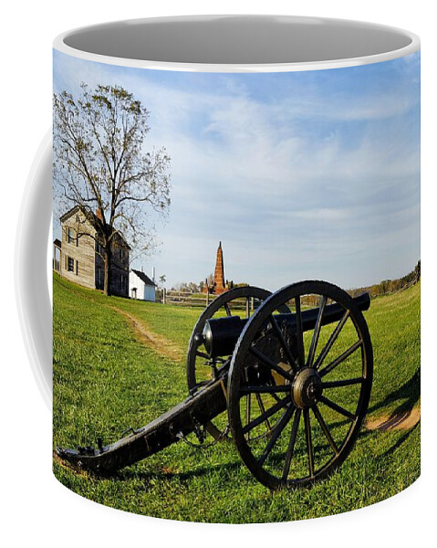 Manassas National Battlefield Park Coffee Mug featuring the photograph Echoes of the Past 2 by Jean Goodwin Brooks