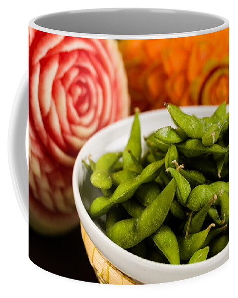 Asian Coffee Mug featuring the photograph Edamame by Raul Rodriguez