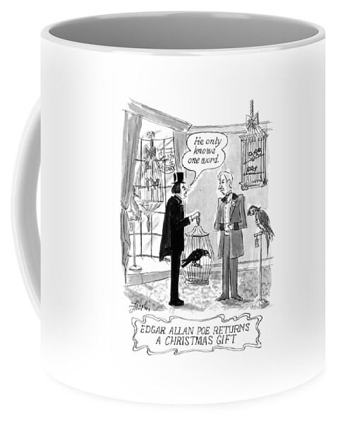 Edgar Allan Poe Returns A Christmas Gift Coffee Mug