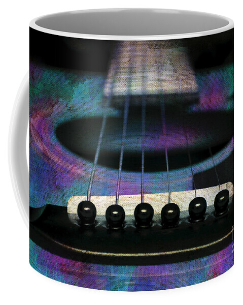 Andee Design Abstract Coffee Mug featuring the photograph Edgy Abstract Eclectic Guitar 26 by Andee Design