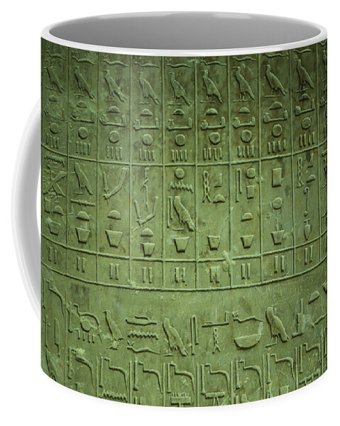 Symbol Coffee Mug featuring the photograph Egyptian hieroglyphics by Ivan Slosar