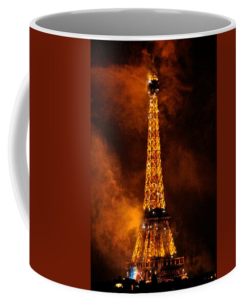 Landscape Coffee Mug featuring the photograph Eiffel Grandeur by Csilla Florida