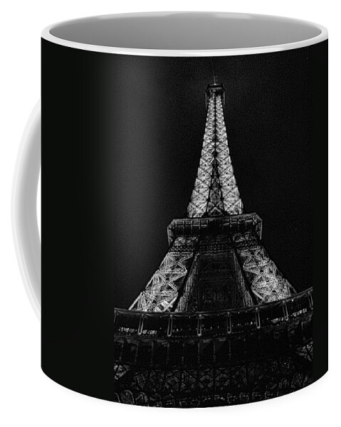 Eiffel Coffee Mug featuring the photograph Eiffel Tower Stark by Robert Meyers-Lussier