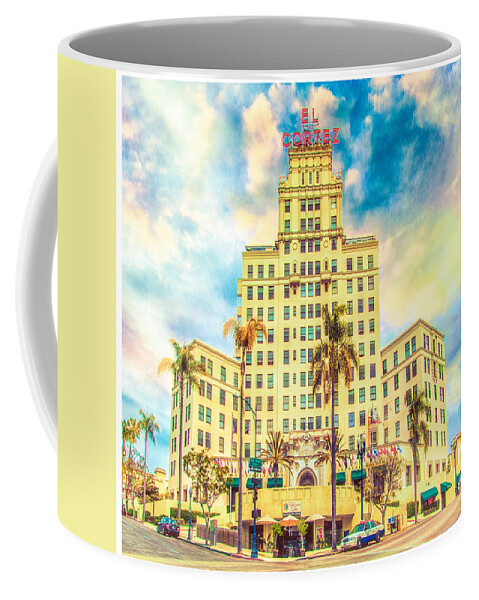Hotel Coffee Mug featuring the photograph El Cortez by Chris Lord