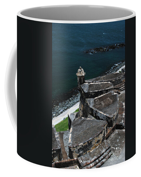 Architecture Coffee Mug featuring the photograph El Morro from Above by George D Gordon III