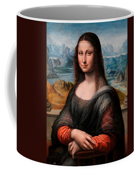 Leonardo Da Vinci Coffee Mug featuring the painting El Prado La Gioconda by Leonardo da Vinci
