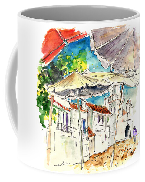 Travel Coffee Mug featuring the painting El Rocio 03 by Miki De Goodaboom