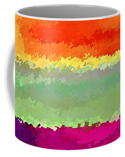 Orange Coffee Mug featuring the digital art Elements by David Manlove