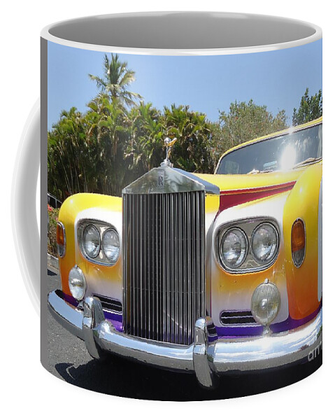 Rolls Royce Coffee Mug featuring the photograph Elton John's Old Rolls Royce by Barbie Corbett-Newmin