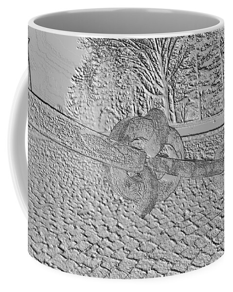 Chain Coffee Mug featuring the photograph Embossed Chain by Michael Porchik