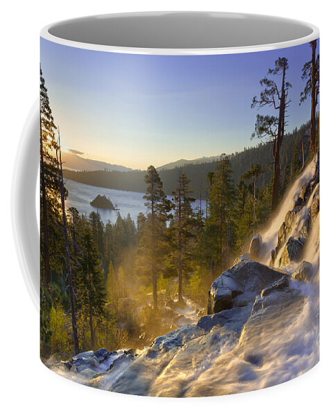 Sunrise Coffee Mug featuring the photograph Emerald Bay sunrise Lake Tahoe California by Ken Brown