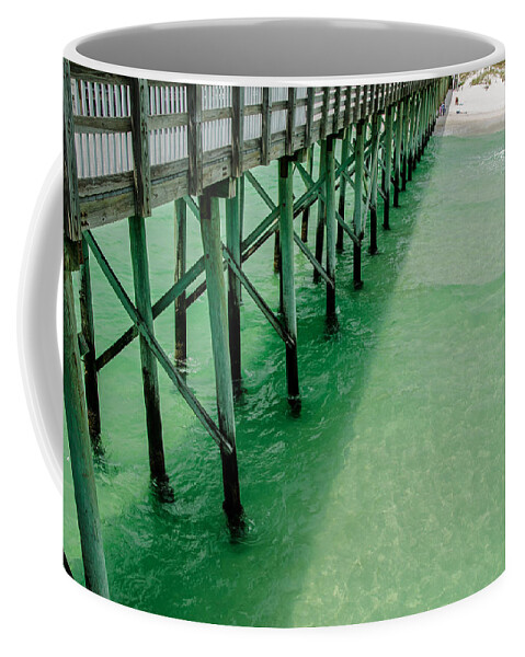 Tide Coffee Mug featuring the photograph Emerald Green Tide by Susan McMenamin