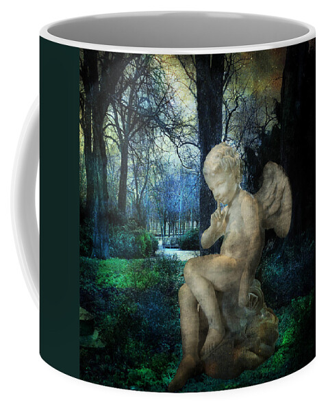Evie Coffee Mug featuring the photograph Enchanted Cherub by Evie Carrier