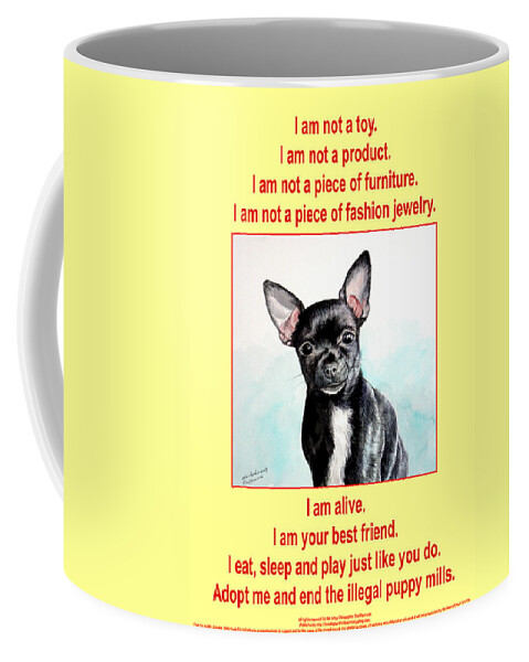 Puppy Coffee Mug featuring the photograph End the Puppy Mills by Christopher Shellhammer