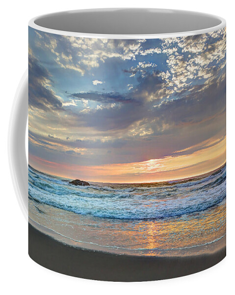 Beach Coffee Mug featuring the photograph End To A Beautiful Day by Heidi Smith