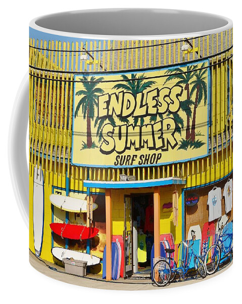 Surfing Coffee Mug featuring the photograph Endless Summer Surf Shop - Ocean City Maryland by Kim Bemis