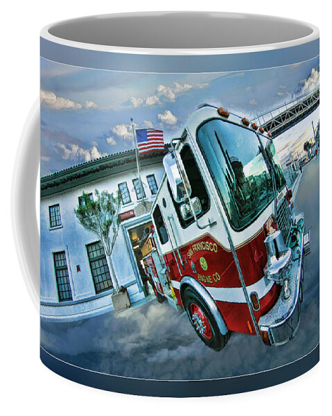  Coffee Mug featuring the photograph Engine 35 San Francisco by Blake Richards