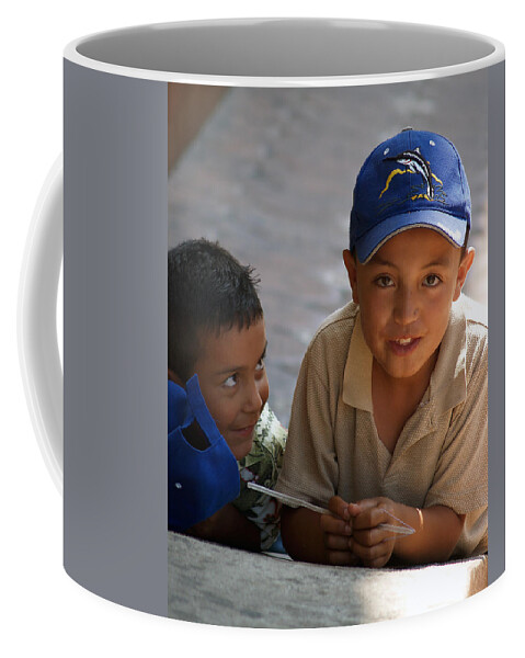 Mexico Coffee Mug featuring the photograph Ensenada Boys 07 by JustJeffAz Photography