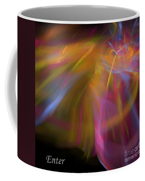 Worship Coffee Mug featuring the digital art Enter by Margie Chapman