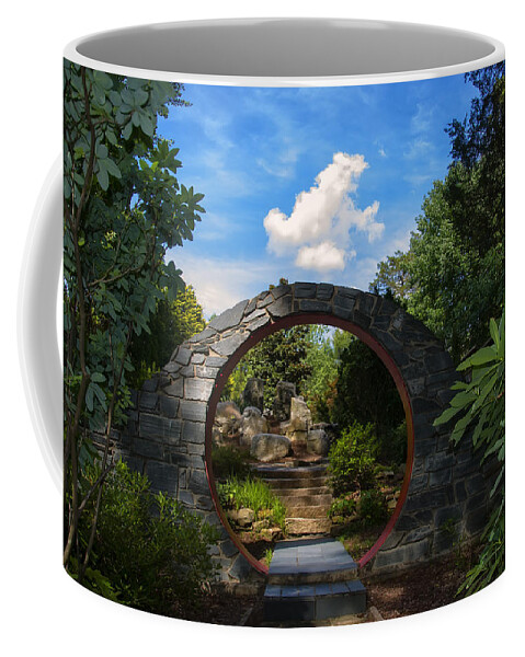 Garden Coffee Mug featuring the photograph Entering the Garden Gate by Flees Photos