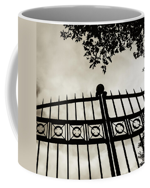 Abstracts Coffee Mug featuring the photograph Entrances to Exits - Gates by Steven Milner