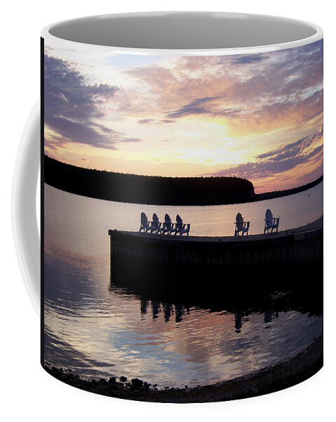 Ephraim Coffee Mug featuring the photograph Ephraim Dock Sunset at Old Post Office by David T Wilkinson