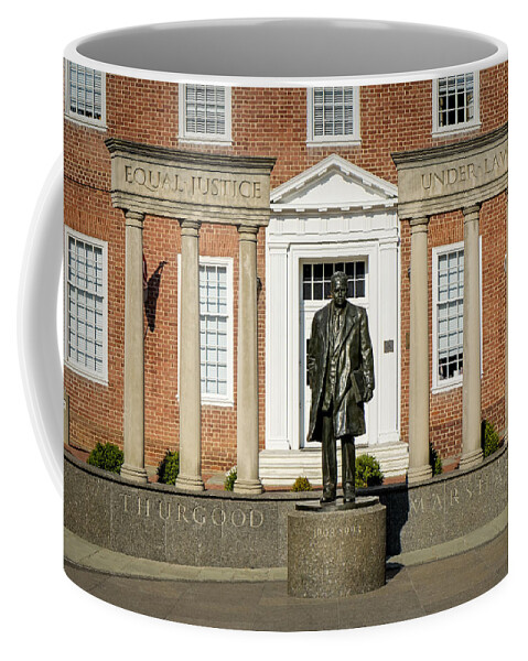 Annapolis Coffee Mug featuring the photograph Equal Justice Under Law by Susan Candelario