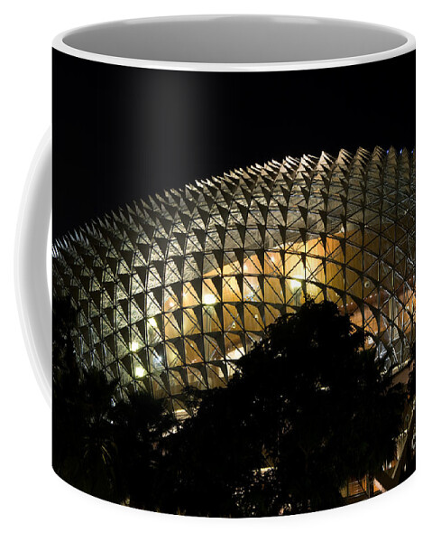 Singapore Coffee Mug featuring the photograph Esplanade Theatres At Night 02 by Rick Piper Photography