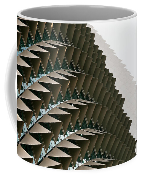 Singapore Coffee Mug featuring the photograph Esplanade Theatres Roof 09 by Rick Piper Photography
