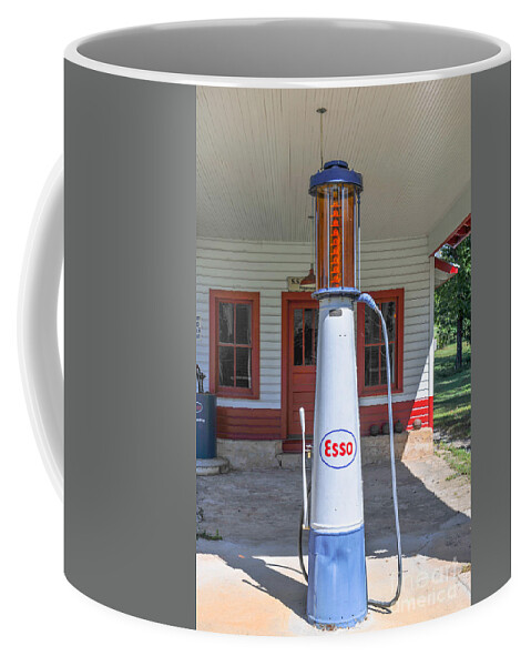 Esso Station Coffee Mug featuring the photograph Esso Gas Pump by Dale Powell