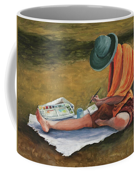 Artist Painting Coffee Mug featuring the painting Eva by Darice Machel McGuire