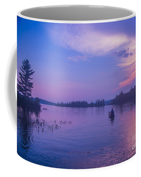 Maine Coffee Mug featuring the photograph Evening Canoeing by Alana Ranney